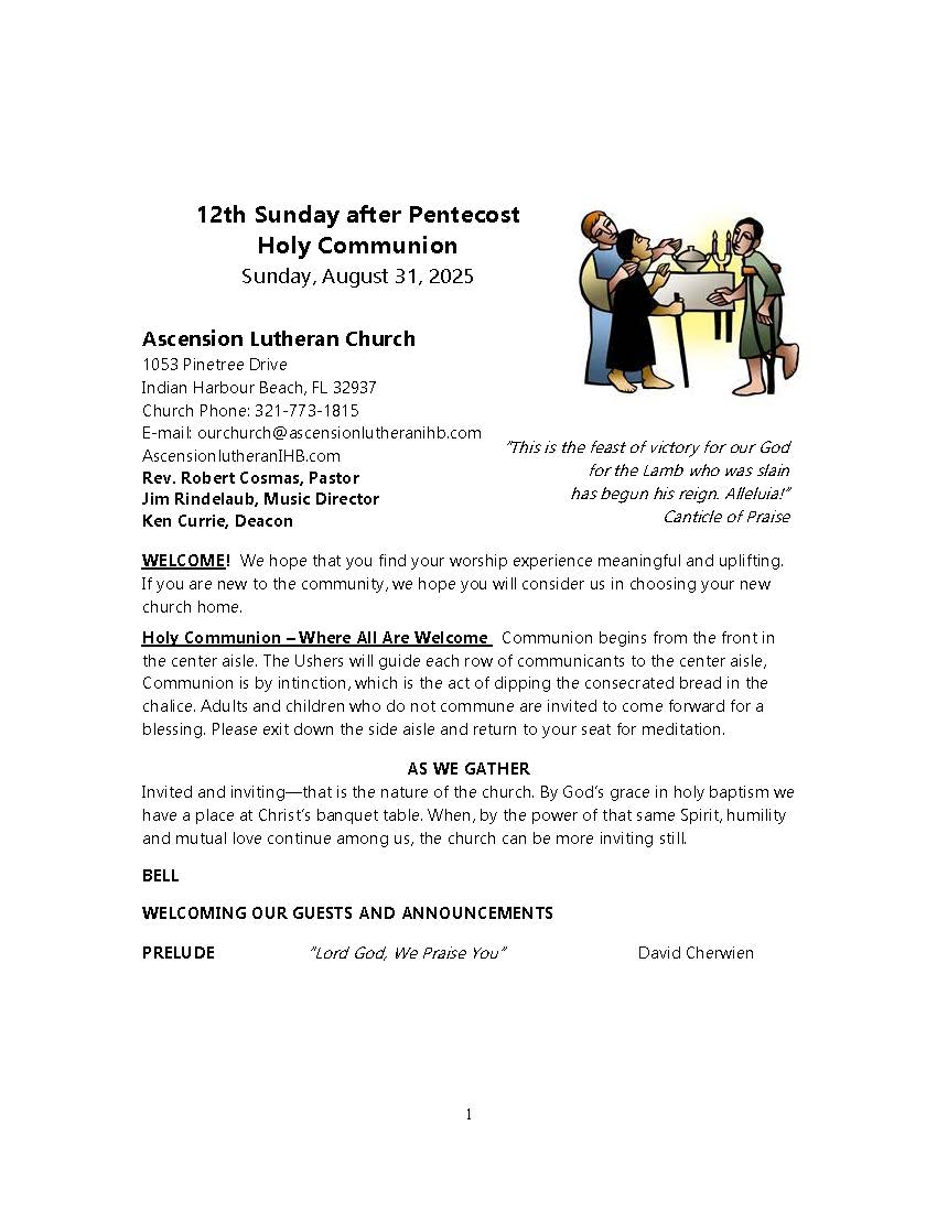 August 31 Bulletin